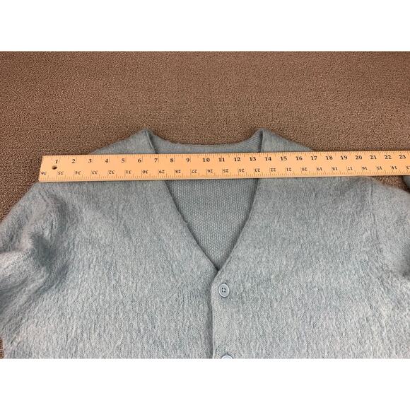 Beams Women's Small Light Blue Mohair‎ V-Neck Cardigan - Picture 5 of 8
